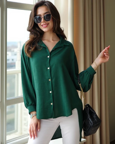 Royalfashion Cămașă lungă oversized pentru femei