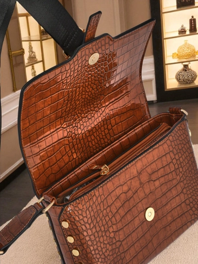 Royalfashion Lakir waali chhoti ladies bag eco leather Velia Crest