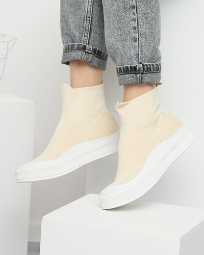 Tenisi Bejoko de damă bej - Încălțăminte