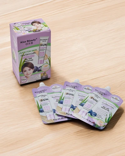 Crema de protecție solară Kiss Beauty 50 SPF în plicuri de 30mlx10buc