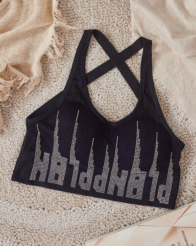 Royalfashion Sutien sport pentru femei cu zirconii