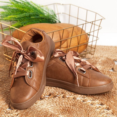 OUTLET Adidași maro din piele ecologică Rumba - Încălțăminte