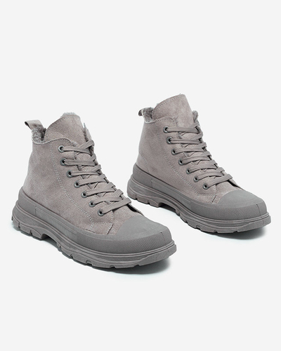 Pantofi sport a'la de damă izolați în gri Benvilo- Încălțăminte