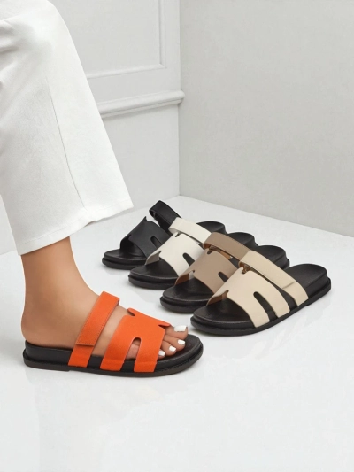 Royalfashion Sandale de damă din piele ecologică ReppiFlex