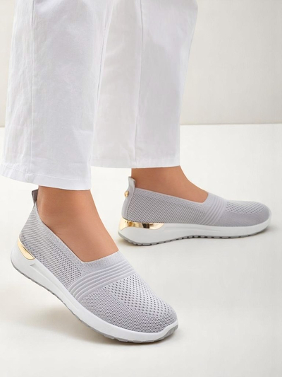 Pantofi din material pentru femei tip slip-on Royalfashion Perfeti
