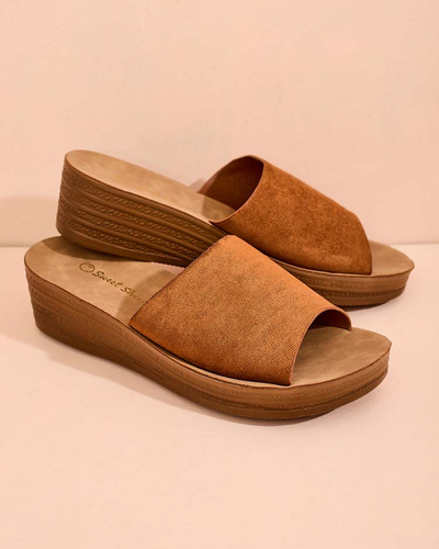 Royalfashion Flip-flops Saffil cu toc jos pentru femei