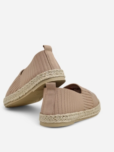 Espadrile de damă Callisto maro deschis, toc plat, piele ecologică