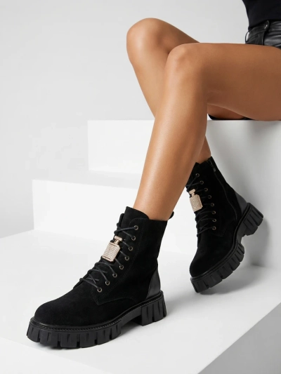 Cizme de damă din eco-sued femei Royalfashion Edvines