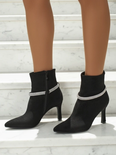 Botine de damă cu toc stiletto Sorelia