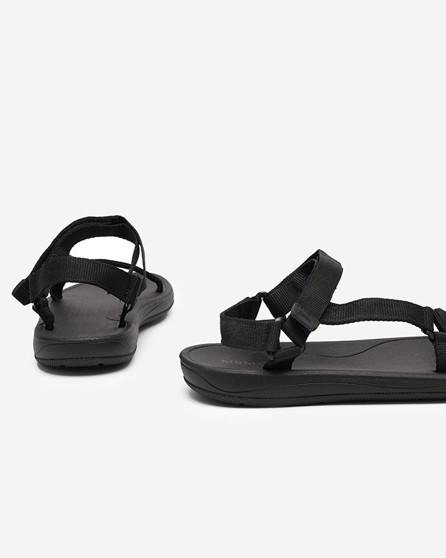 Sandale sport pentru femei cu etichete negre - încălțăminte