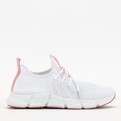 Pantofi sport dama Baym alb si roz deschis - Incaltaminte