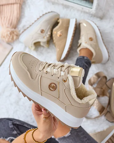 Royalfashion Adidași de damă încălțați cu blană Boris