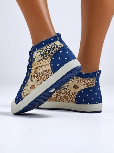 Royalfashion Sneakers înalte pentru femei a'la Jeans