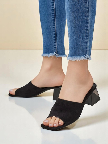 Papuci de damă Royalfashion cu toc decorativ Vollatie