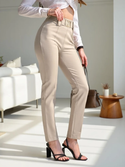 Tregginguri de bumbac pentru femei Royalfashion cu pliuri