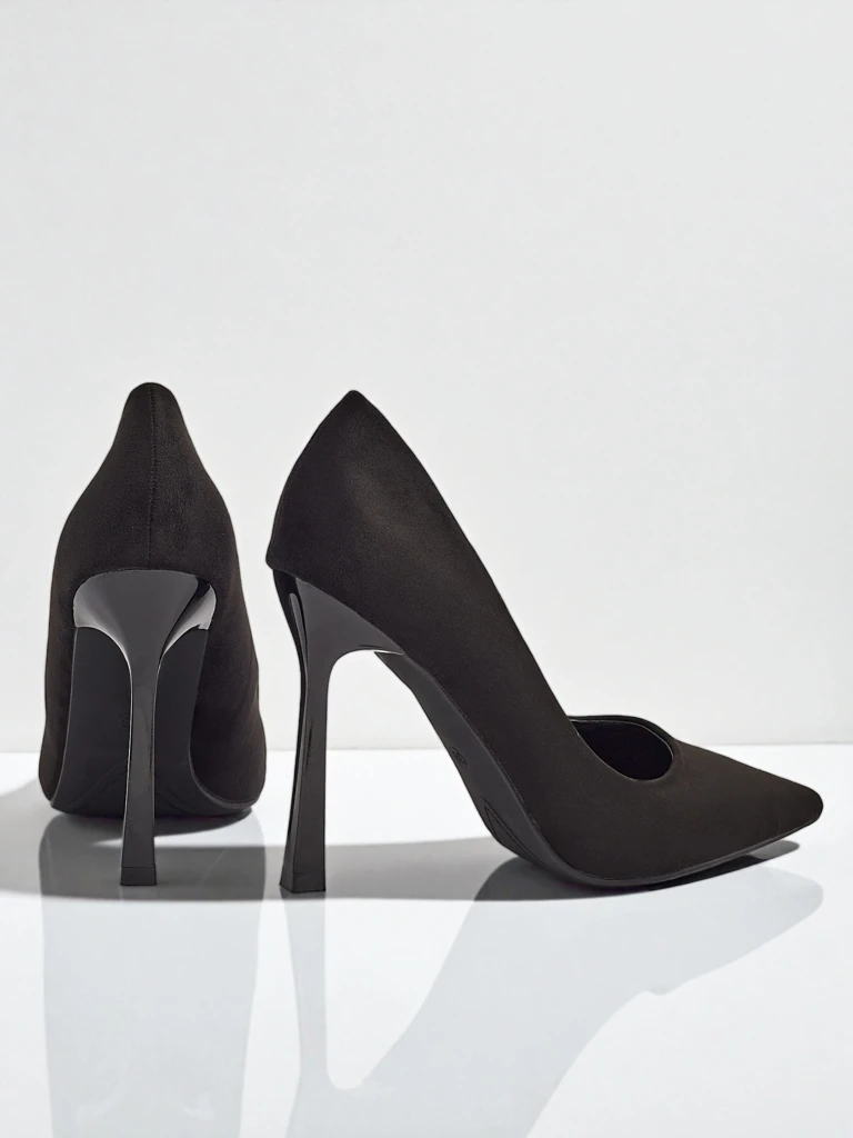 Pantofi stiletto de damă Belunika din piele ecologică de căprioară