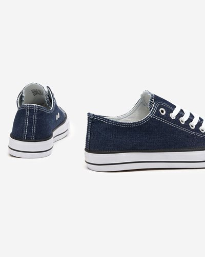 OUTLET Tenisi de dama bleumarin a'la jeans Shah - Incaltaminte