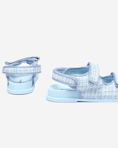 Sandale de damă din țesătură albastră Desotty - Încălțăminte