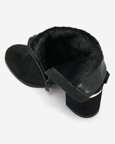 Royalfashion Cizme stiletto joase de damă în negru Dogdas
