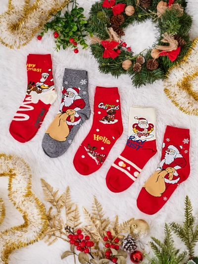 Șosete lungi pentru femei Royalfashion, 5 perechi,