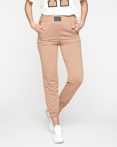 Set sport de damă maro și alb - Îmbrăcăminte