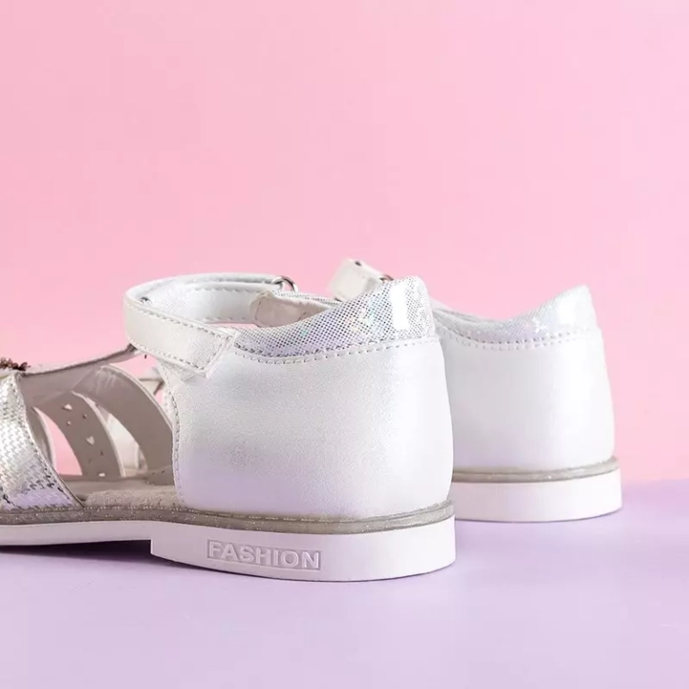 OUTLET Sandale fete bej cu decoratiuni Lalali - Incaltaminte