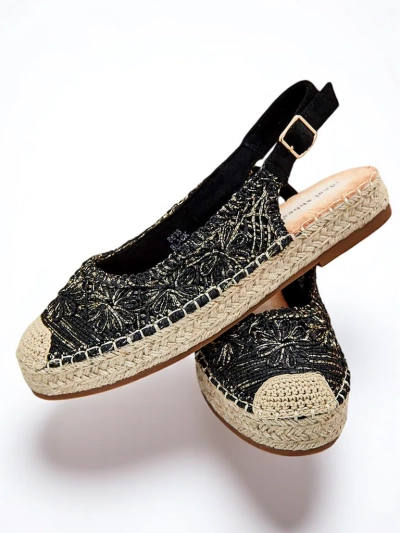 Royalfashion Espadrile de damă cu broderie decorativă