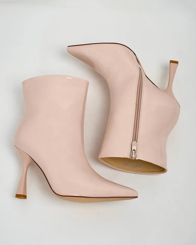 Royalfashion Loori lăcuite cizme cu toc stiletto pentru femei
