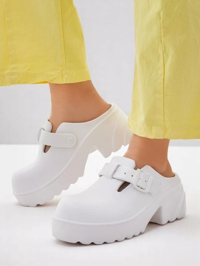 Sandale cu toc din cauciuc pentru femei Royalfashion Voxones