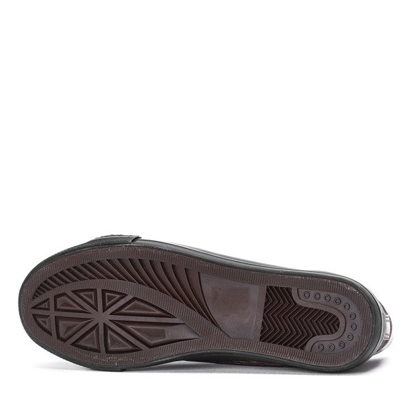 Brązowe trampki z pobłyskującym materiałem Dimea - Obuwie