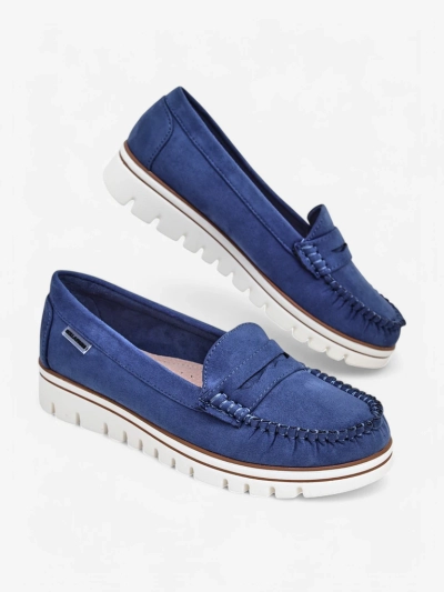 Mocasi ecologici din suede pentru femei Royalfashion Bellisse