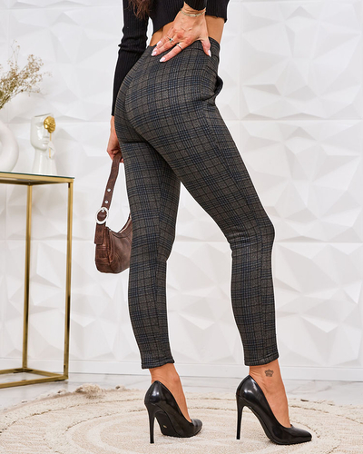 Royalfashion Pantaloni teggings carouri izolate pentru femei