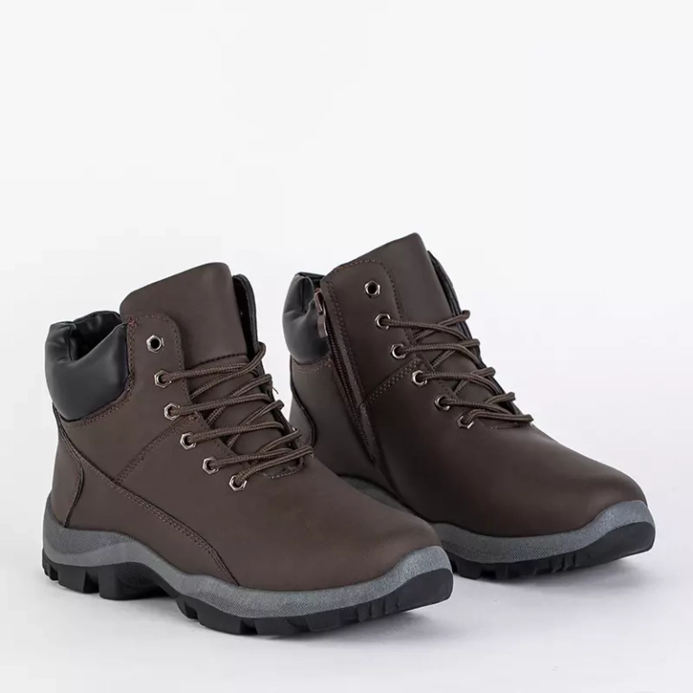 OUTLET Halter trekking barbati maro inchis - Incaltaminte