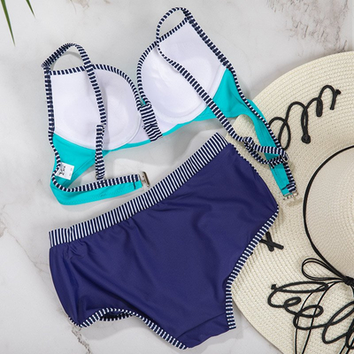 Costum de baie din două piese turcoaz - lenjerie de corp