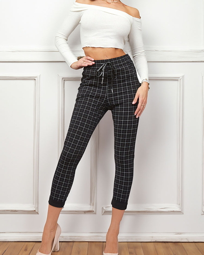 Royalfashion Pantaloni cu carouri pentru femei