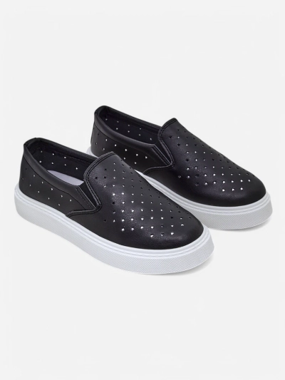 Royalfashion Pantofi slip-on perforați de femei Emayla