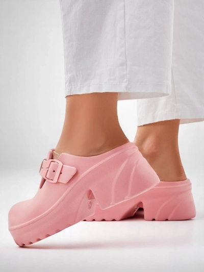 Sandale cu toc din cauciuc pentru femei Royalfashion Voxones