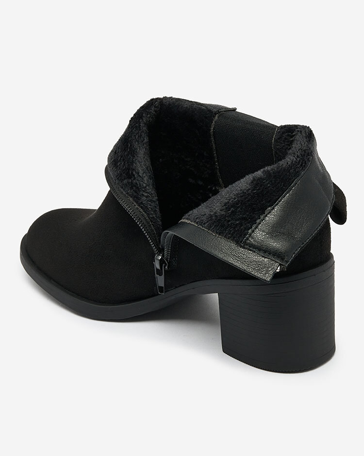 Botine Dama Aurora Negre Piele Elegante de Toamnă
