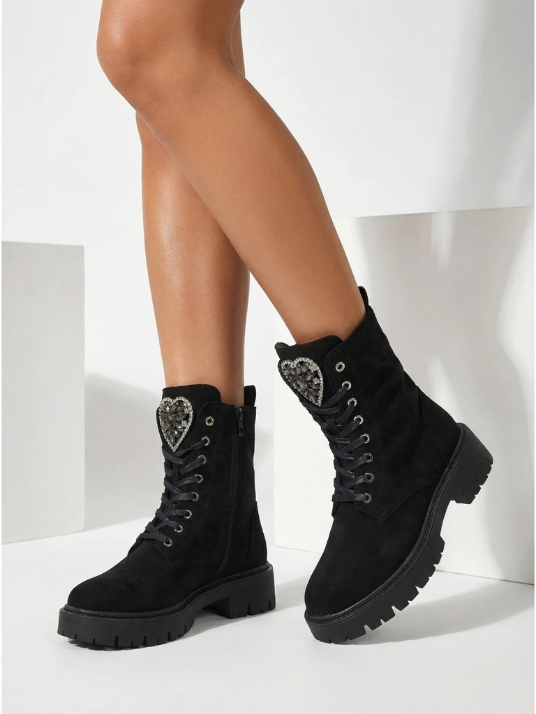 Botine Dama eco piele intoarsa Euni