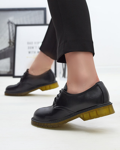 Pantofi jumătăți de damă negri Heloso- Footwear