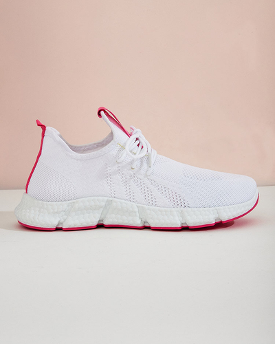 Pantofi sport dama alb si roz Baym - Incaltaminte