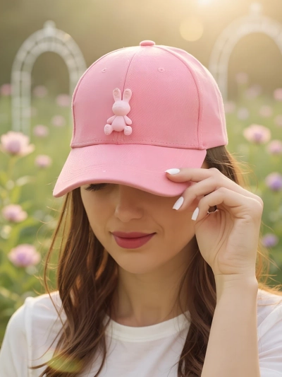 Royalfashion Șapcă cu cozoroc și petic chic iepuraș