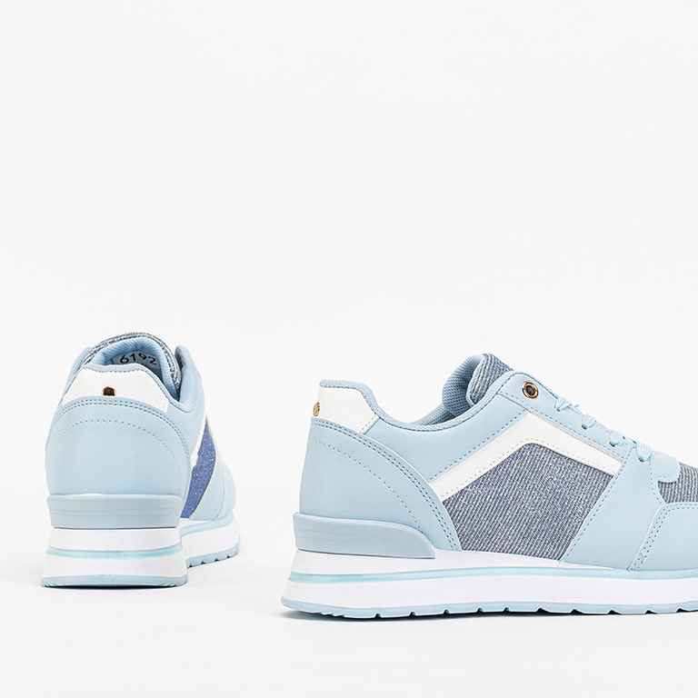 Pantofi sport de damă albaștri cu sclipici Berilan - Încălțăminte