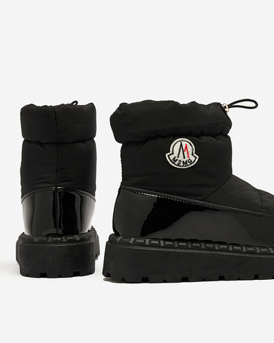 Royalfashion Cizme de zăpadă slip-on pentru femei de culoare neagră Ireda