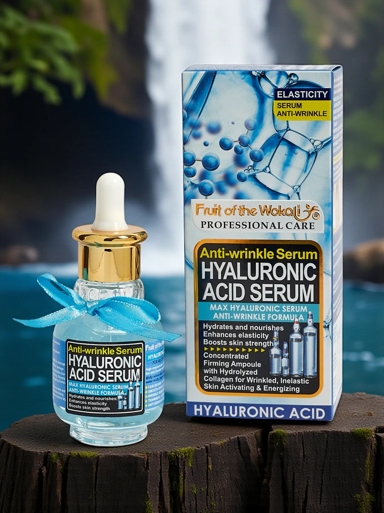 Ser pentru față cu acid hialuronic - hidratează intens, netezește