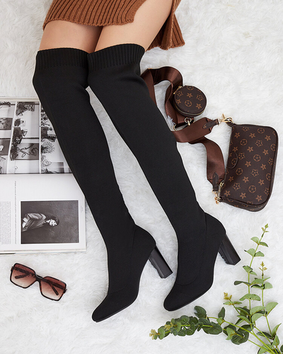 Royalfashion Cizme peste genunchi pentru femei Nolels
