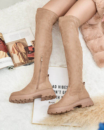 Royalfashion Cizme până la genunchi Ridesel pentru femei