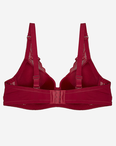 Sutien de damă maro cu dantelă- Lenjerie