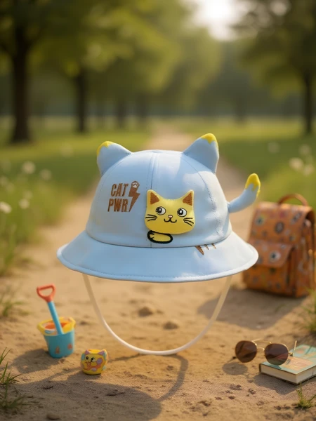 Royalfashion Pălărie tip bucket pentru copii cu petice vesele