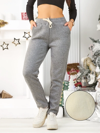 Pantaloni de trening din bumbac pentru femei Royalfashion